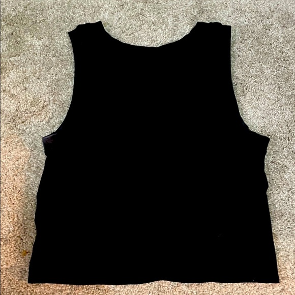 Free People Black Athletic Crop Top - Picture 1 of 1